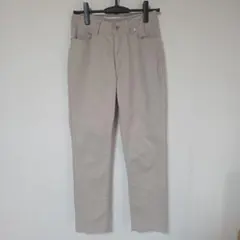 スキニーパンツ ベージュ レディース ikka GOKU楽ストレッチパンツ