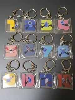 パペットスンスン ナンバーアクリルキーホルダー　前半後半　全12種セット