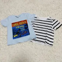 【2枚セット】キッズ 半袖Tシャツ 90cm（西松屋・エルフィンドール）のサムネイル