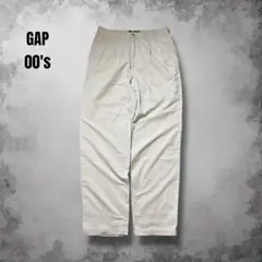 GAP ツータックワイドパンツ y2kヴィンテージ 白チノパン オールドギャップ
