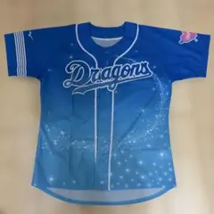 【美品】中日ドラゴンズ ユニフォーム ブルー　レディースのサムネイル