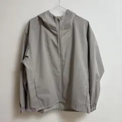 無印良品 タグ付き 撥水フードジャケット ジップフライ M ライトベージュ