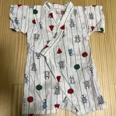 昆虫柄浴衣ロンパース