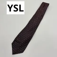 Yves Saint Laurent ネクタイ 総柄 ネイビー系