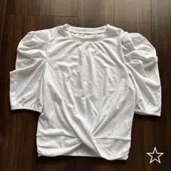 新品☆MELROSE AND MARKET ホワイト パフスリーブ Tシャツ S