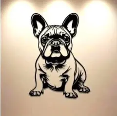 【週末SAIL】フレンチブルドッグさん　アイアン　ウオールアート162