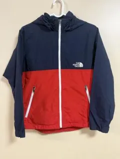 The North Face フード付きジャケット ネイビー/レッド