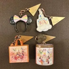 ディズニーランド　40周年キーチェーン　４種セット