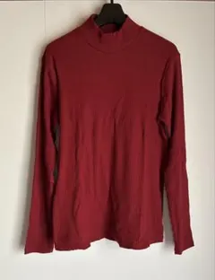 ユニクロ リブハイネックT(長袖) XL(LL)