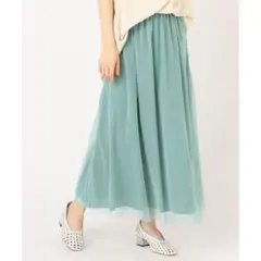 SHIPS for women リバーシブルコットンキュプラチュールスカート