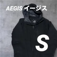 AEGIS イージスブラック フード付きダウンジャケット　極暖　防寒　アウトドア
