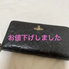 希少✨ヴィヴィアンウエスト長財布 レザーマルチオーブ 金具 刻印 美品 