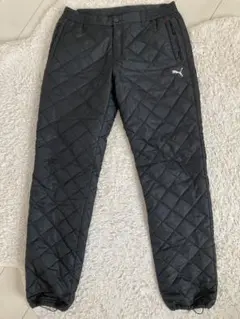 Puma プーマ　ゴルフキルティング中綿パンツ ブラック　XL