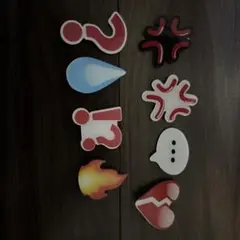 絵文字前髪クリップ8個セット