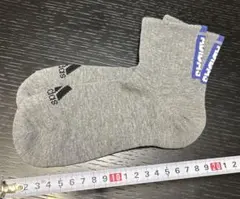 アディダス　ソックス　1足　グレー　キッズ