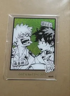 ヒロアカ 箔入りアクリルカード 爆豪 緑谷