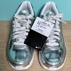 NIKE エアマックス90 LV8 25cm 厚底 シルバー 白 黒タグ付 - メルカリ