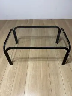 ガラステーブル 78.5×48.5×36cm お引取またはたのメル便
