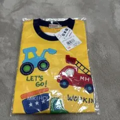 新品ミキハウス 働く車Tシャツ 110