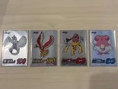 ルギア ホウオウ ライコウ　ハピナス新ゲットカード meiji 明治 4枚セット