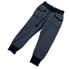 グレー ポケット付きカジュアルパンツ リラックスパンツ