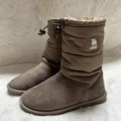 【未使用品】moz ブラウン ムートンブーツ