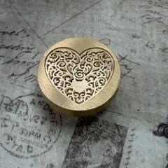シーリングスタンプ ヘッド ハート 模様