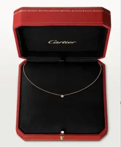 Cartier ピンクゴールド ダイヤモンド ネックレス　XS　箱&保証書付のサムネイル