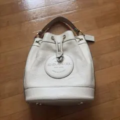 COACH レザー バケットバッグ ホワイト