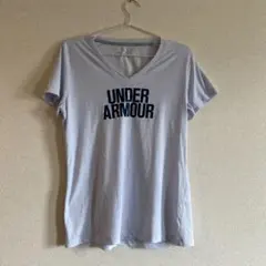 UNDER ARMOUR Vネック 半袖Tシャツ ライトパープル