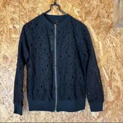 Honey Robe ジャケット 羽織り　ノーカラージャケット レースデザイン