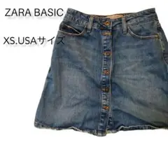 （大人気）ZARA BASICスカート1枚あると便利なアイテムです。大人カワイイ