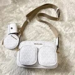 MICHEAL KORS ジェットセット ショルダーバッグ ホワイト