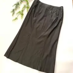 MISSEL ミゼール　ロングスカート　黒　グレー　大きいサイズのサムネイル