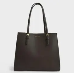 CHARLES & KEITH クラシックダブルハンドル トートバッグ