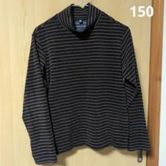 ユニクロ　長袖　フリース　150　ボーダー