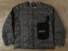 TAION クルーネック ボタン インナーダウンジャケット