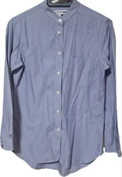 UNIQLO イネス コラボ 長袖シャツ ストライプ ブルー Mサイズ