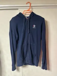 Reebok ネイビー ジップパーカー