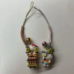 ご当地キティ　祭り　2個セット　根付