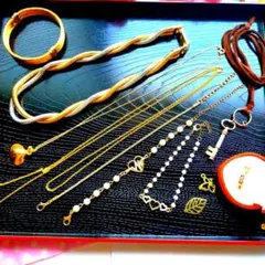 B3 遺品整理 アクセサリー まとめ 昭和レトロ 指輪 ネックレス 骨董品
