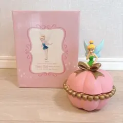 希少・動作確認済】ディズニー ティンカーベル オルゴール 小物入れ