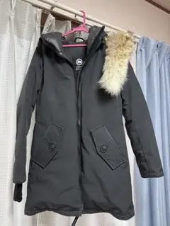 ロンハーマン購入　Canada Goose ブラック ロングダウンジャケット