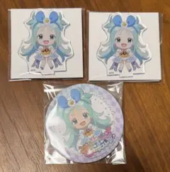 プリパラ ハートデビデビパーティー ペア缶バッジ 真中のん＆ぴのん 5