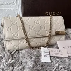 2026年最新】gucci 白 長財布の人気アイテム - メルカリ