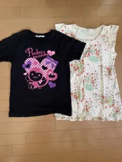 ユニクロ　Tシャツ&チュニックワンピ　2枚組