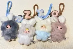 baby three イニシャルキーホルダー スーパーミニバニー　チャーム