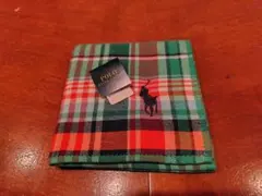 POLO チェック柄 タオルハンカチ