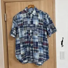 【L相当 】tommy hilfiger トミーヒルフィガー 半袖パッチワーク