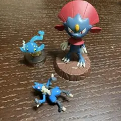 ポケモン フィギュア マニューラ マナフィー　ルカリオ 3体セット